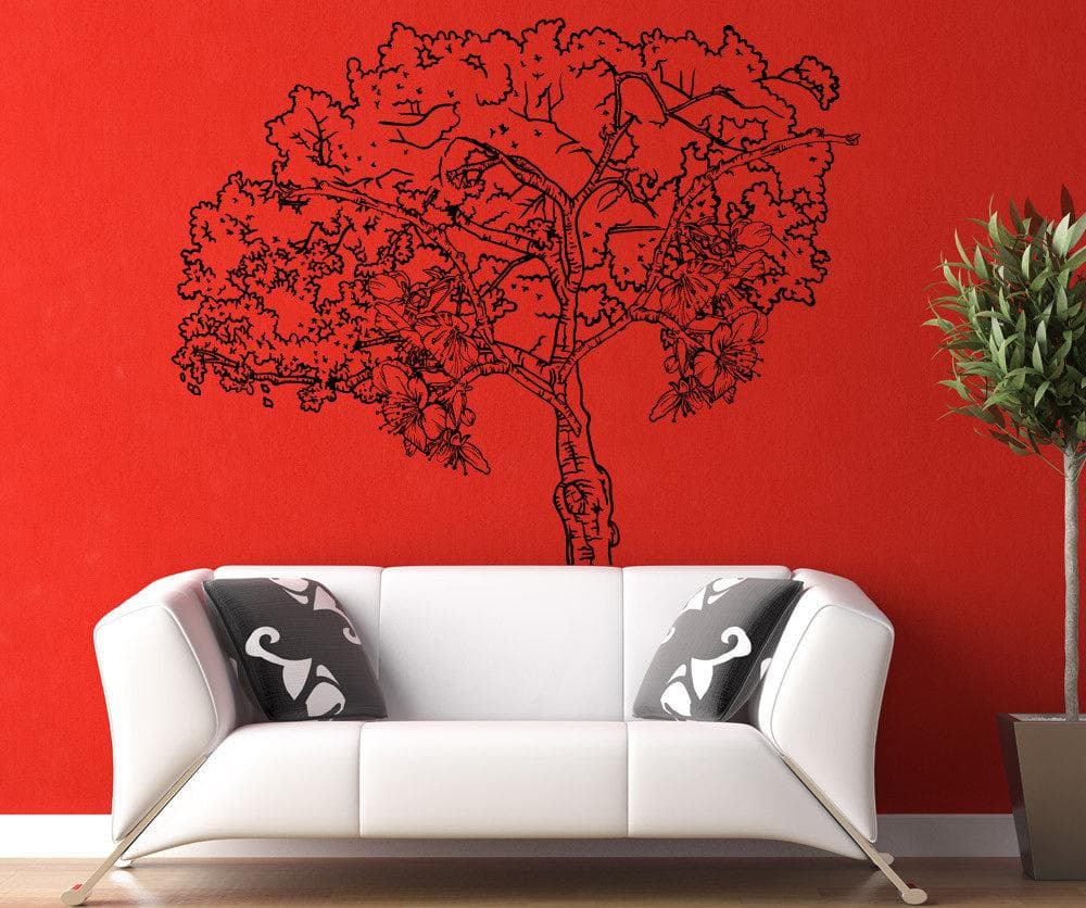Vinyl Wall Decal Sticker Flower Tree #1498