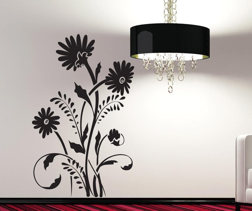Vinyl Wall Decal Sticker Tall Daisies #1504