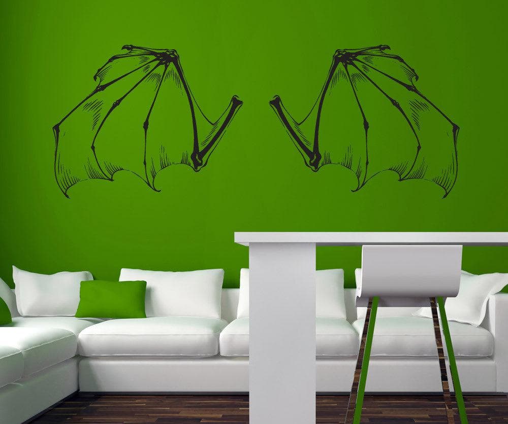 Vinyl Wall Decal Sticker Bat Wings #1510