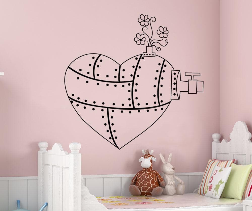 Vinyl Wall Decal Sticker Welded Heart #1516