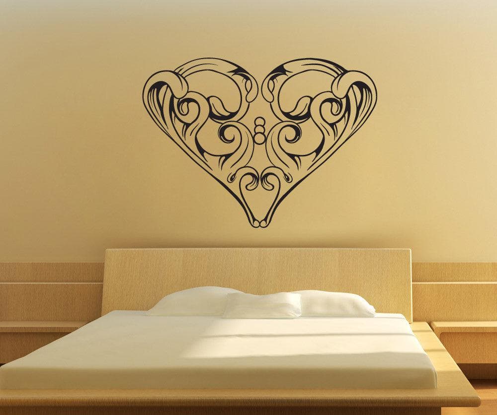 Vinyl Wall Decal Sticker Abstract Vintage Heart #1523