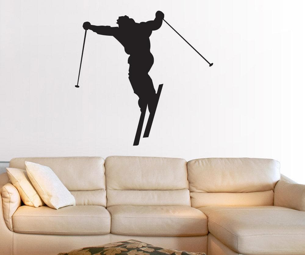 Vinyl Wall Decal Sticker Skier #1530