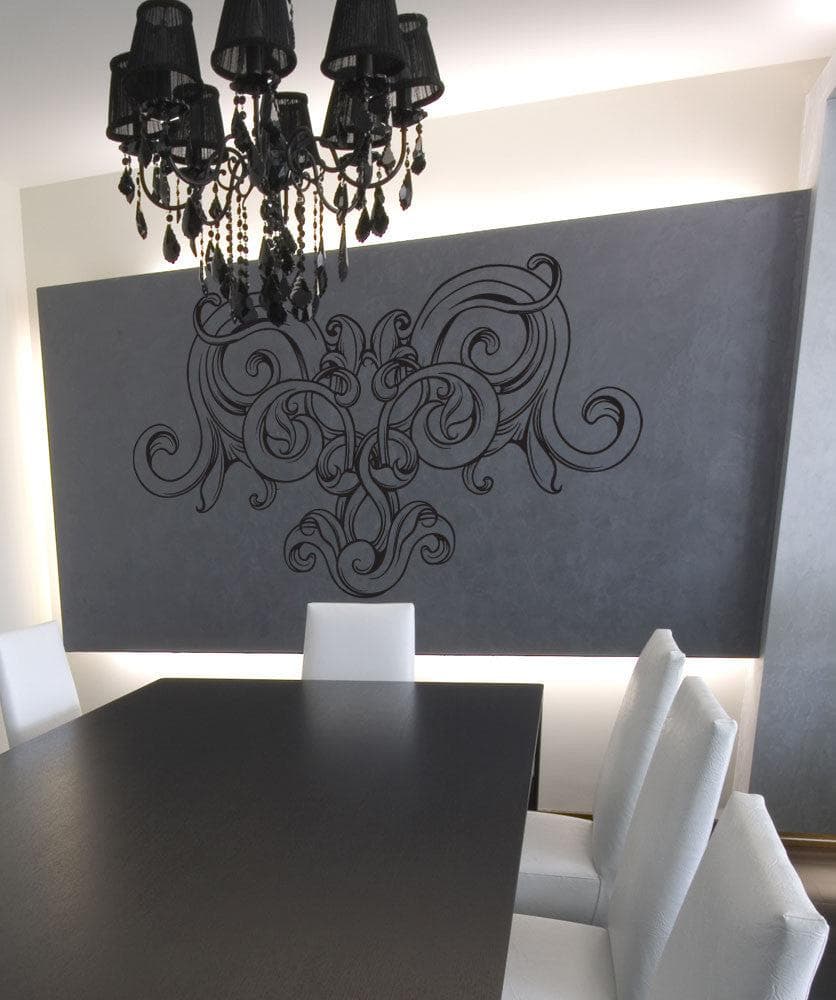 Vinyl Wall Decal Sticker Vintage Vine Heart #1538