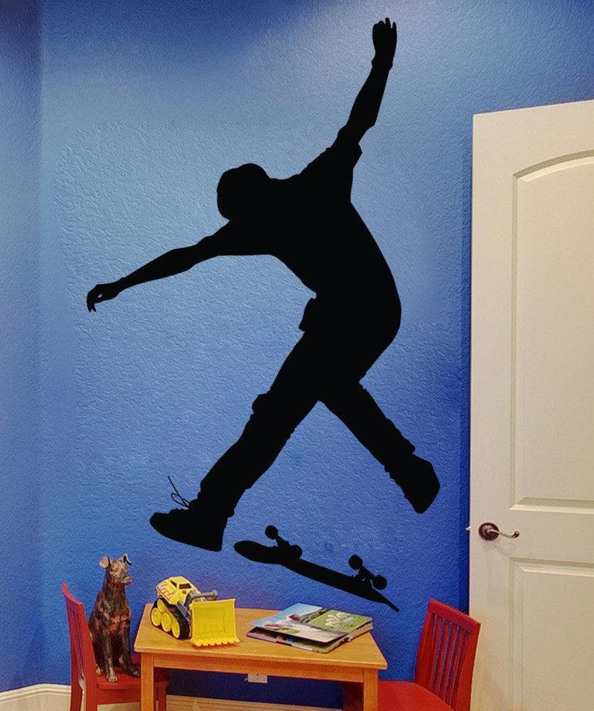 Vinyl Wall Decal Sticker Skateboard Trick #1542