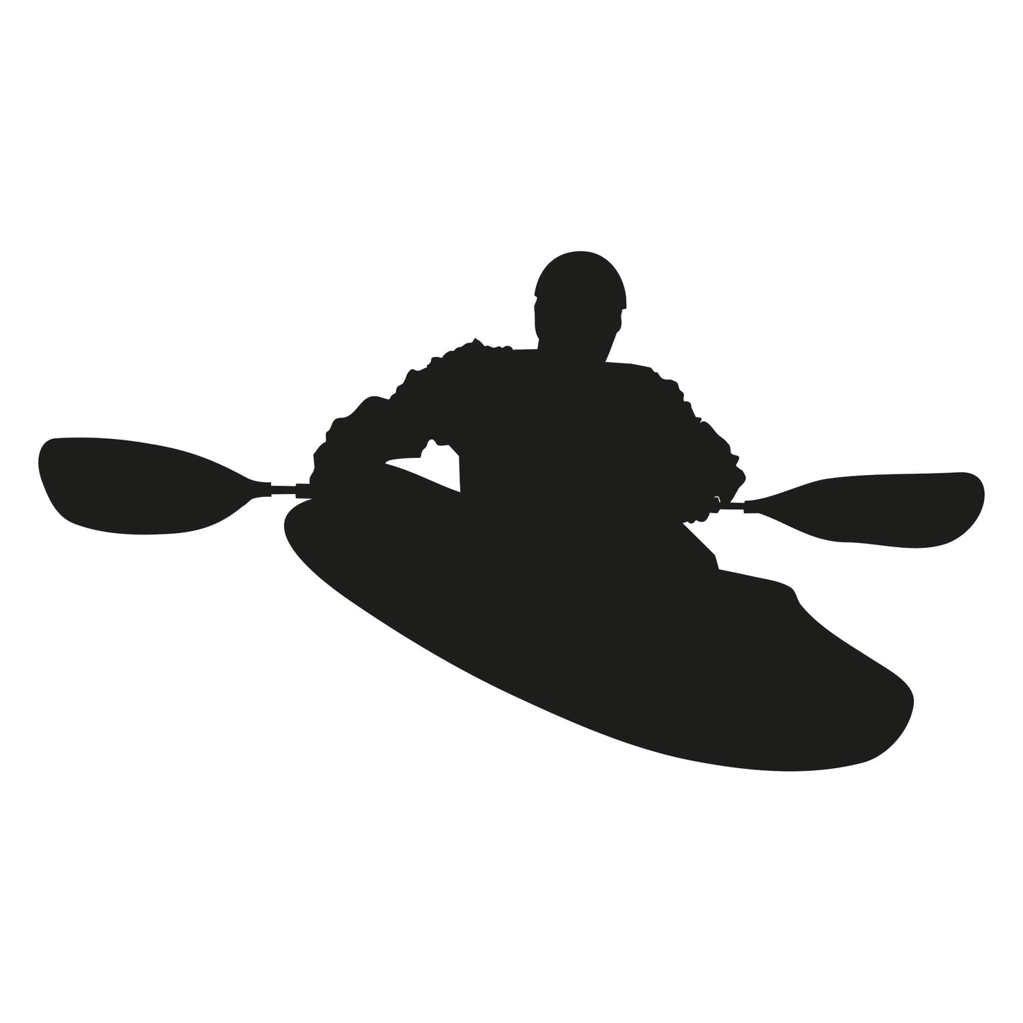 Kayaker kayaking Wall Decal Sticker. #1543
