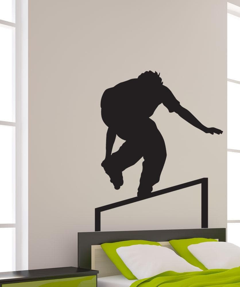 Vinyl Wall Decal Sticker Rollerblade Grinding #1549