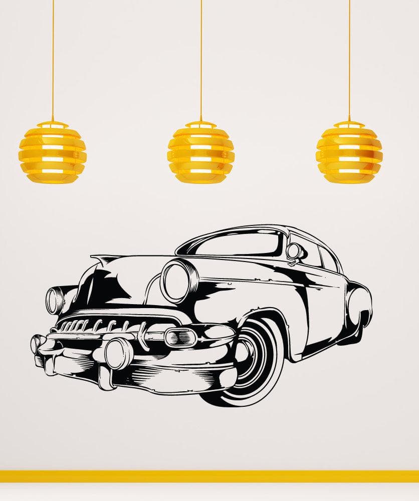 Vintage Car Vinyl Wall Decal Sticker. #1554