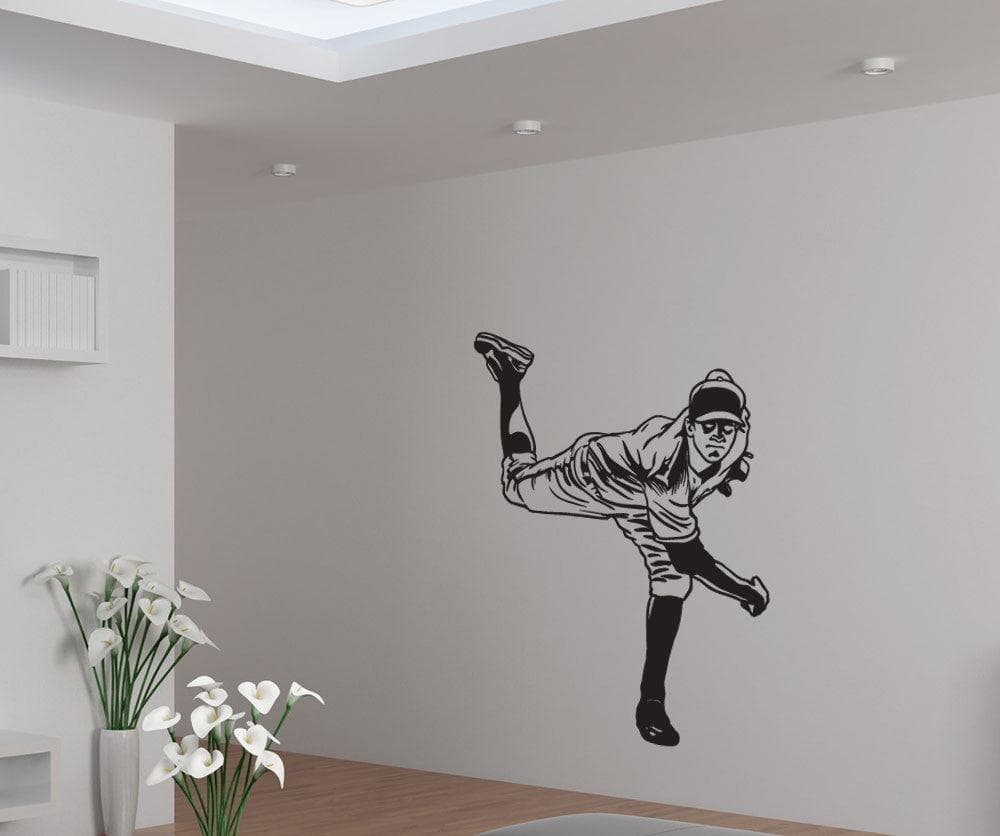 Vinyl Wall Decal Sticker Pitcher Throw #1557