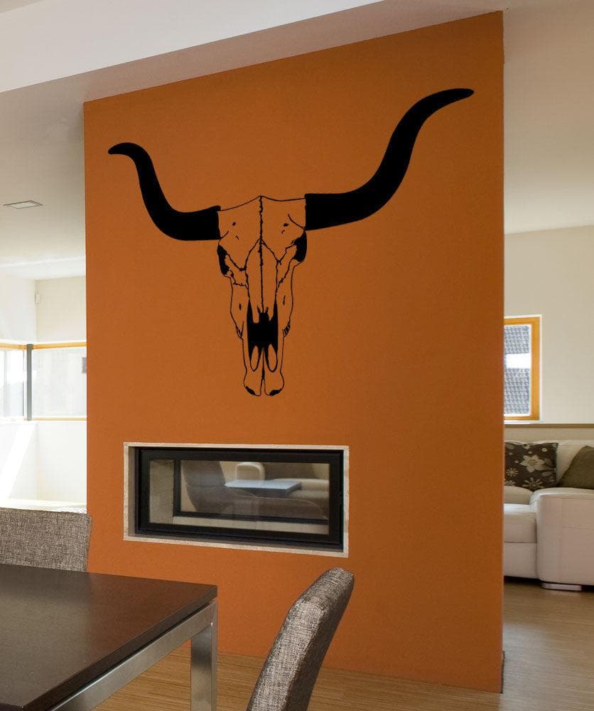 Vinyl Wall Decal Sticker Cow Skull #1559