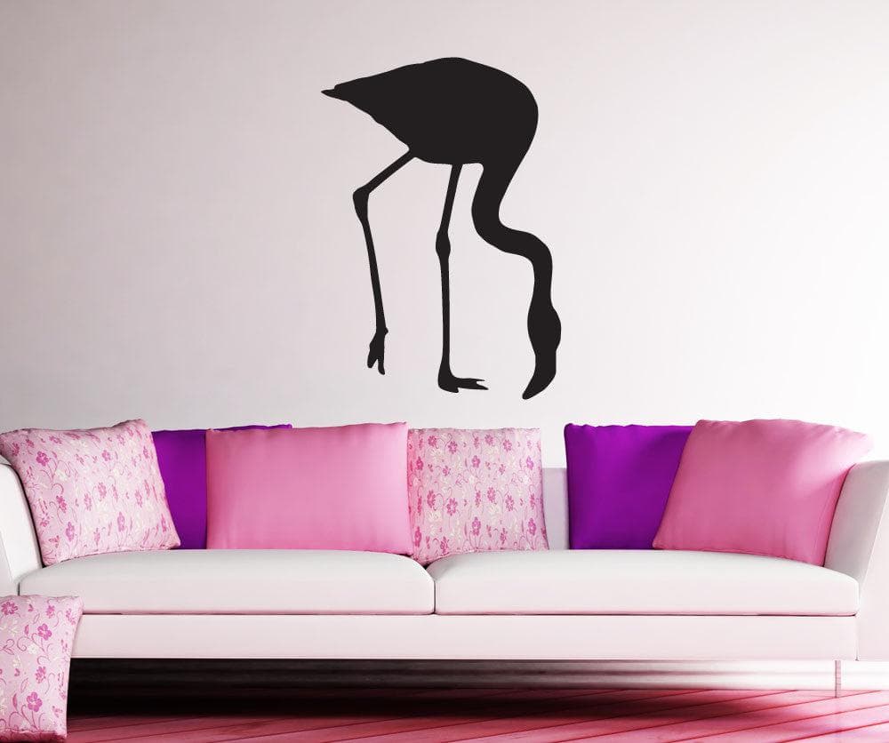 Vinyl Wall Decal Sticker Wading Flamingo #1565