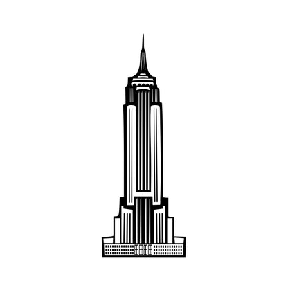 NYC New York City Empire State Building Vinyl Wall Art Decal Sticker. #163