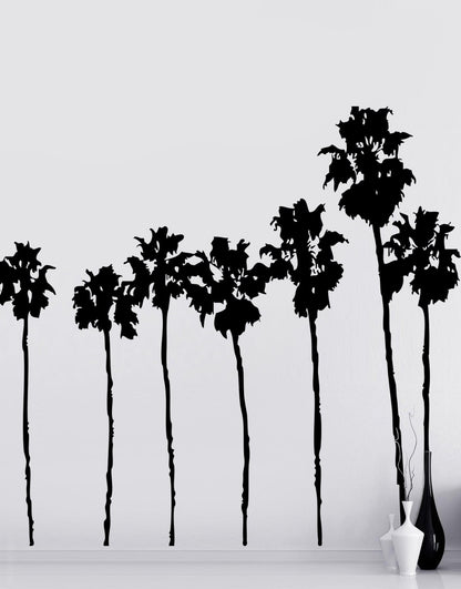 SoCal Roll of Palm Trees Wall Decal. Sunset Blvd LA California Palm Trees. #169