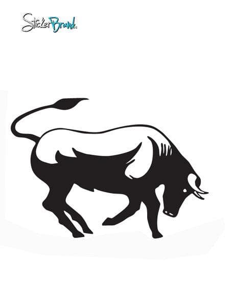 Vinyl Wall Decal Sticker Bull Run Horns #177
