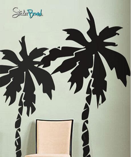 Florida Palm Trees Wall Decal. Tropical Home Decor. #181
