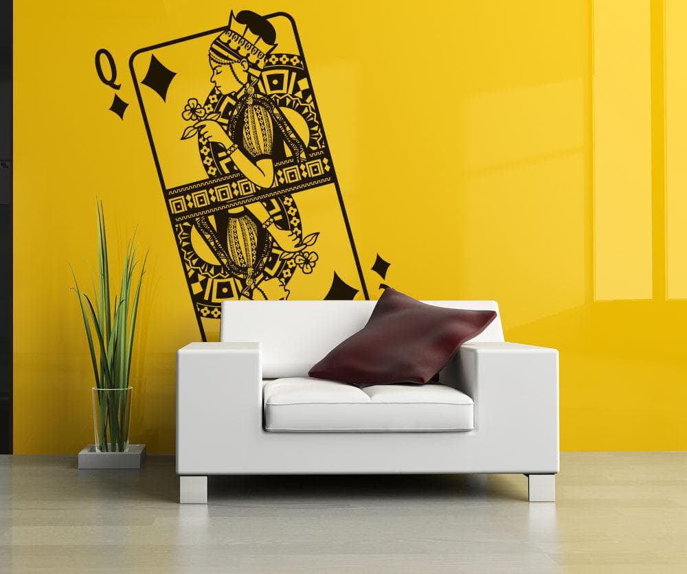 Vinyl Wall Decal Sticker Queen of Diamonds #OS_DC362