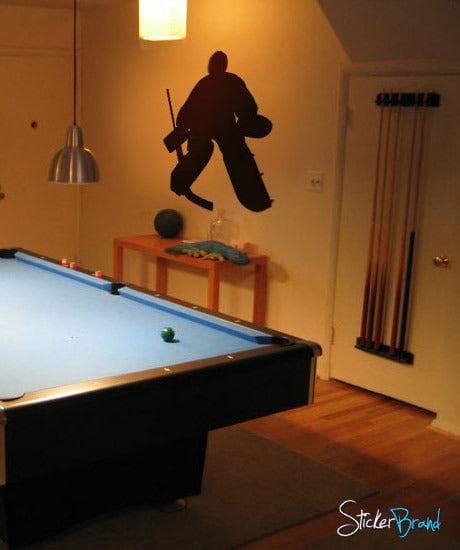 Vinyl Wall Decal Sticker Hockey Goalie Player #222