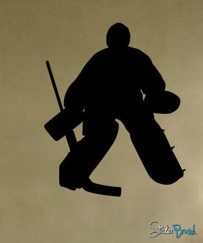 Vinyl Wall Decal Sticker Hockey Goalie Player #222