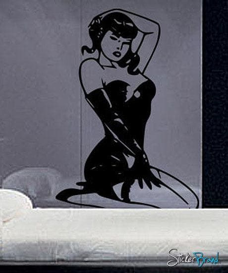 Sexy Pinup Girl Wall Decal Sticker. #226