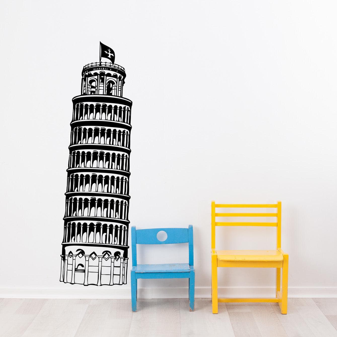 Leaning Tower of Pisa Wall Decal Sticker. #227