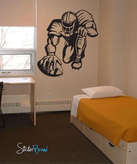 Vinyl Wall Decal Sticker Football Player Hike #229