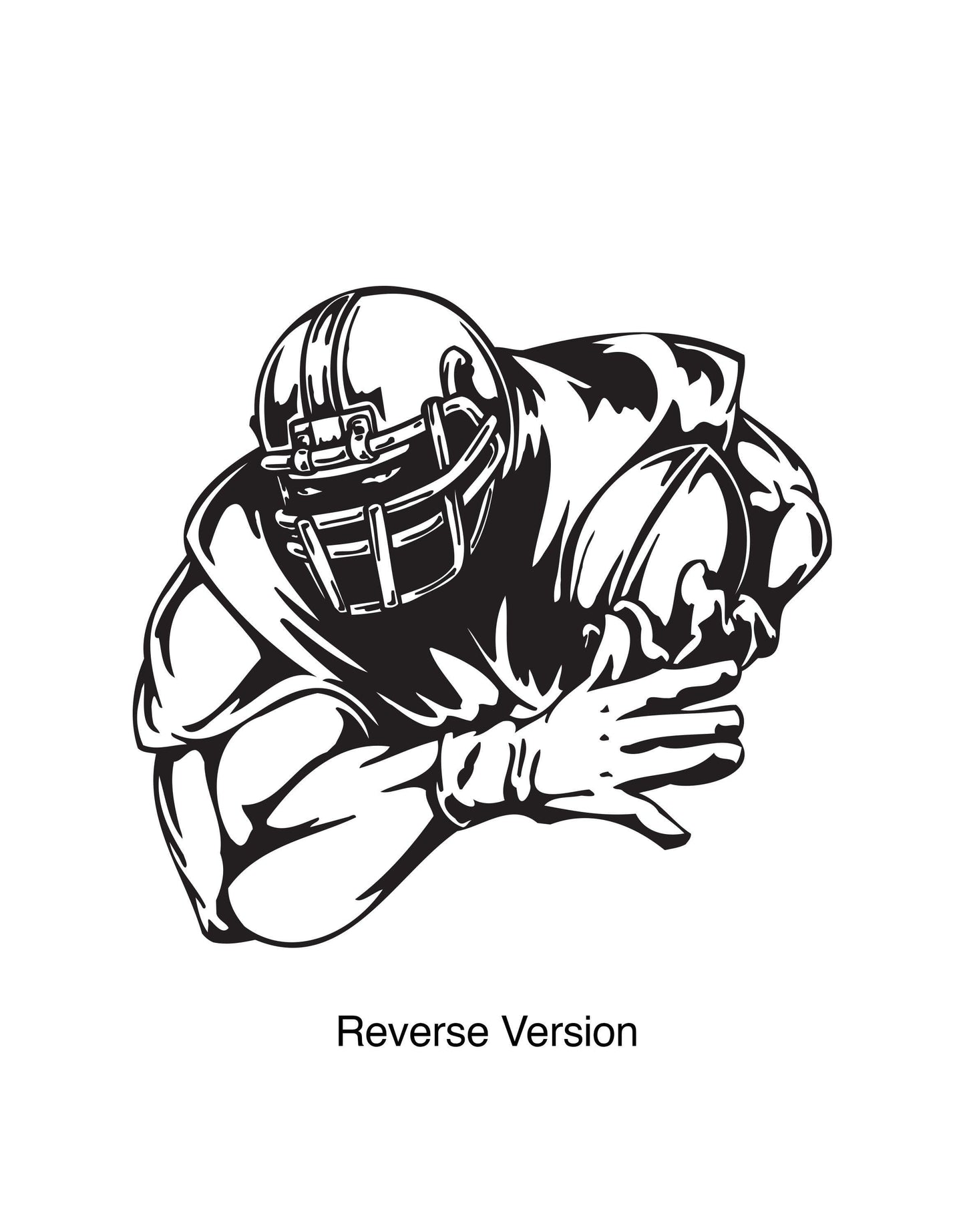 Football Player Wall Decal Sticker. #245