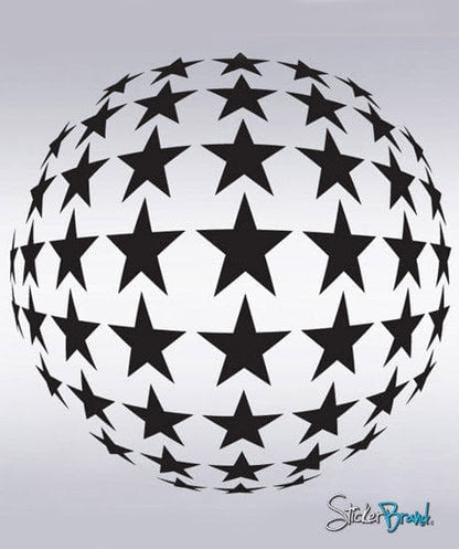 Vinyl Wall Decal Sticker BIG Circle of Stars Disco #257