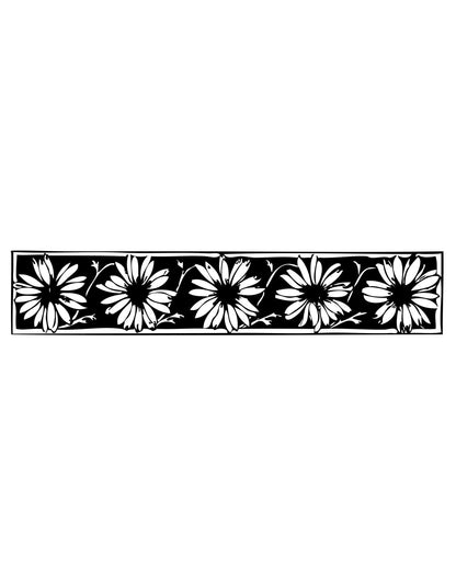 Vinyl Wall Decal Sticker Daisy Flower Pattern Borders #264