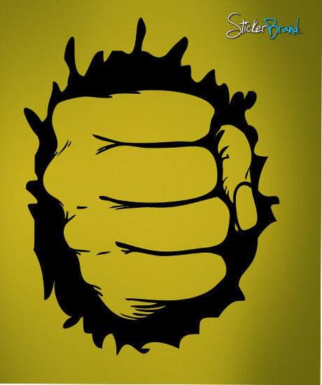Vinyl Wall Decal Sticker Hand Punch Out Through Wall #273