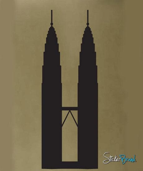 Vinyl Wall Decal Sticker Petronas Twin Tower #298