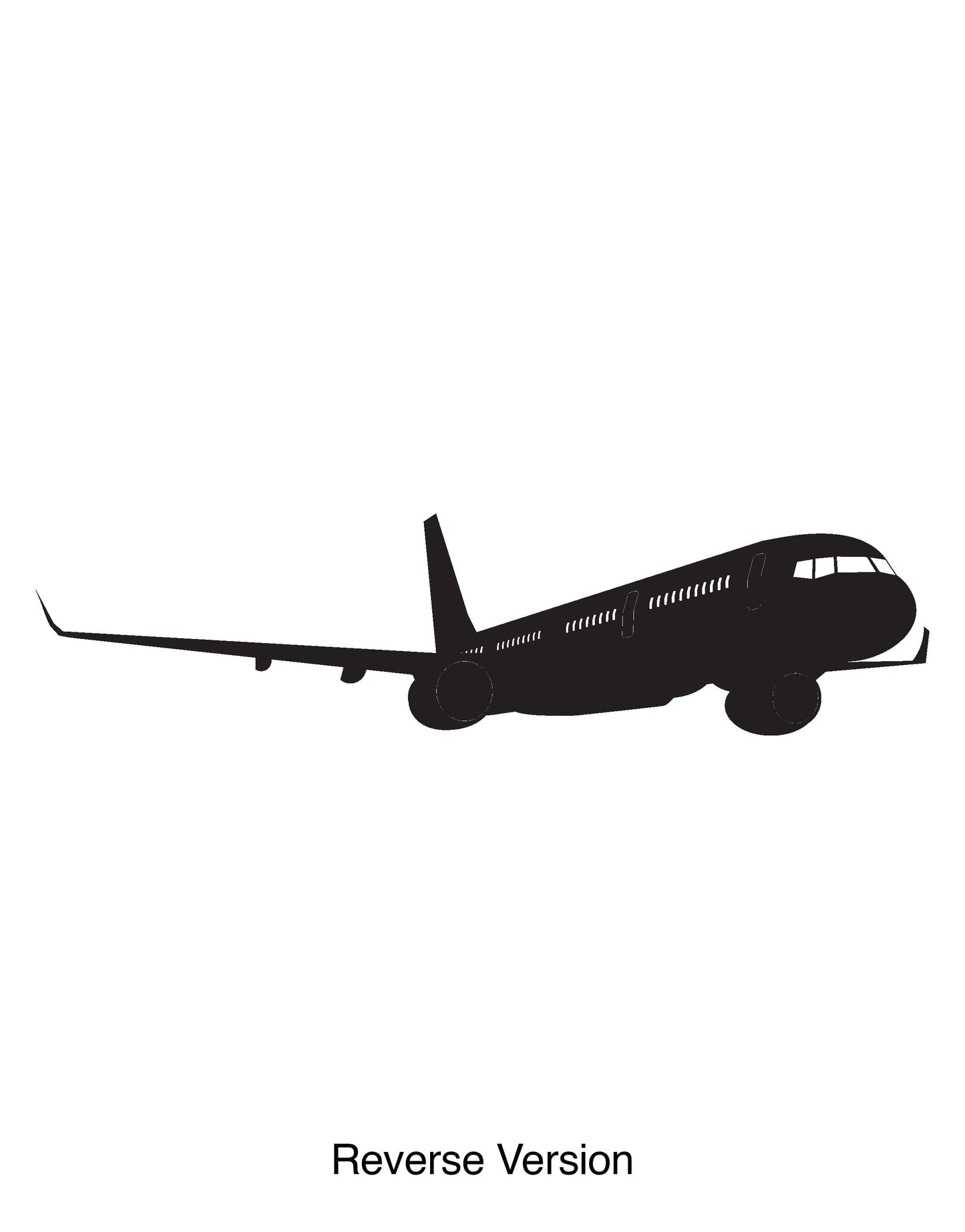 Airplane in Flight Wall Decal Sticker. #300