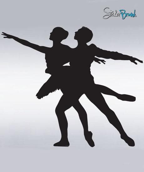 Vinyl Wall Decal Sticker Dual Ballet Ballerina Dancer #313