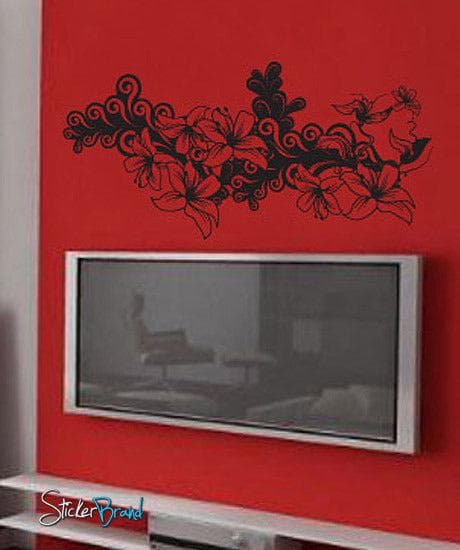 Vinyl Wall Decal Sticker Flower Floral Pattern #346