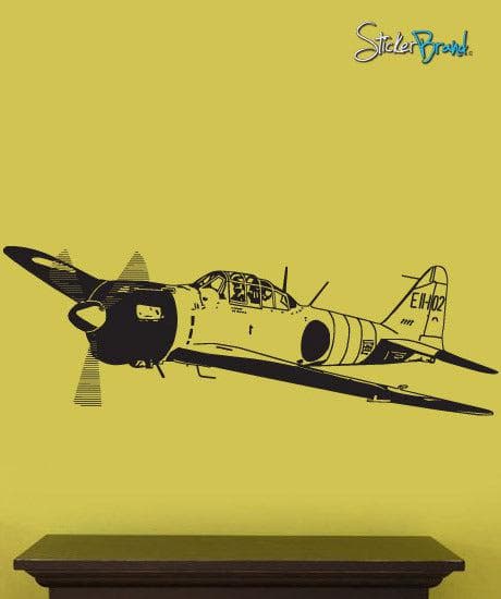 Vinyl Wall Decal Sticker World War II Fighter Plane #348