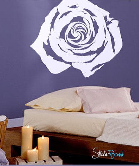 Rose Flower Floral Vinyl Wall Decal Sticker. #365