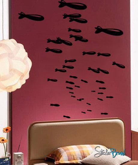 Vinyl Wall Decal Sticker Bombs Away #368