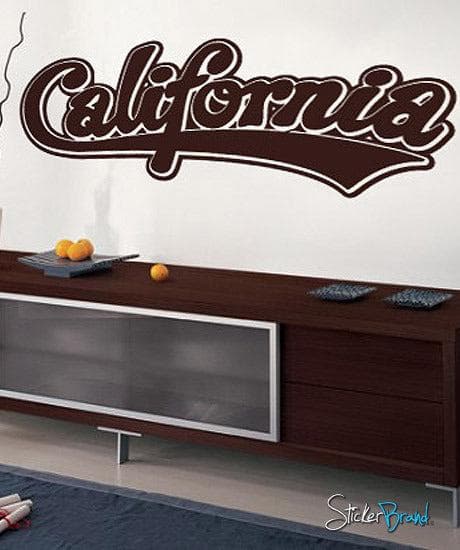 California Name Vinyl Wall Decal Sticker. #373