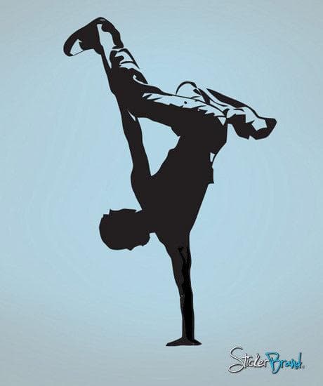 Break Dancing Wall Decal. Hip Hop Dancer. Urban Decor. #375