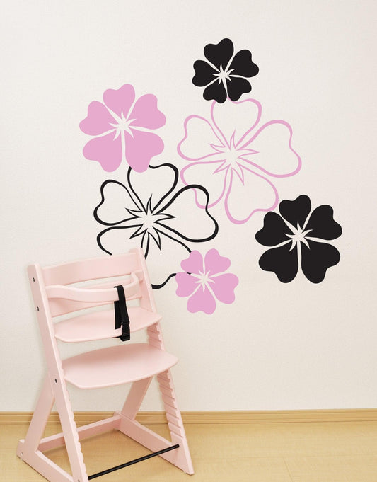 Floral Flower Patterns Wall Decal Decor. #387