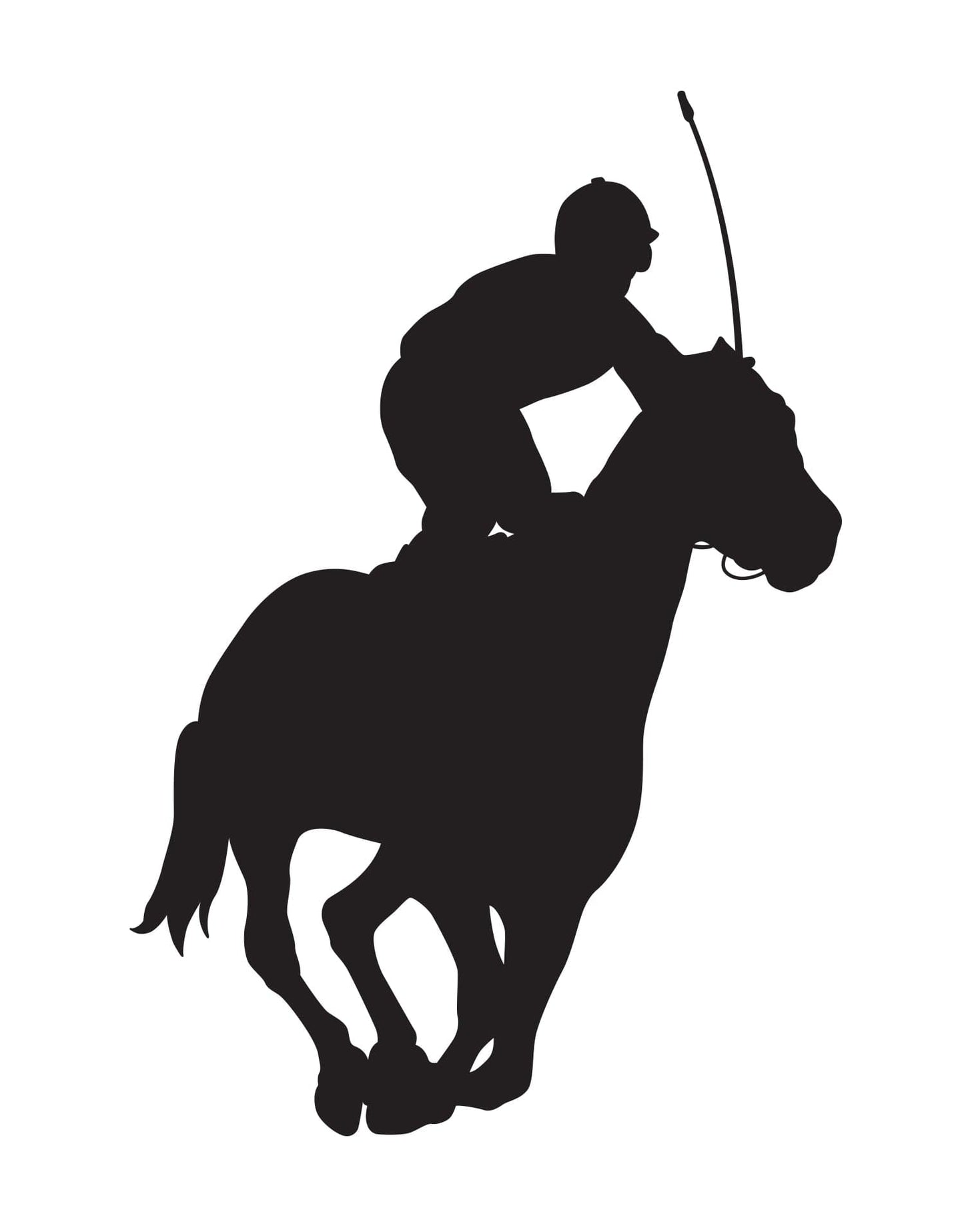 Jockey Horse Race Wall Decal. #399