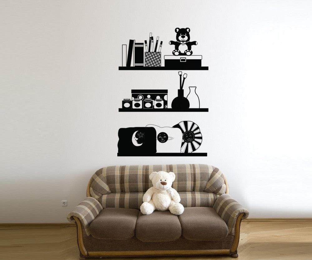 Vinyl Wall Decal Sticker Shelf Organizer #OS_DC167