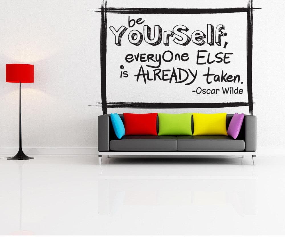 Vinyl Wall Decal Sticker Be Yourself Quote #OS_DC303