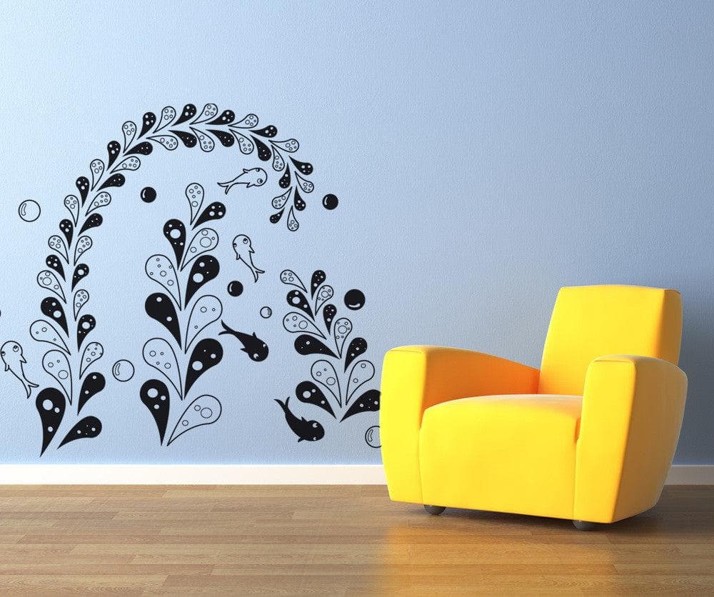 Vinyl Wall Decal Sticker Fish in the Seaweed #OS_DC333