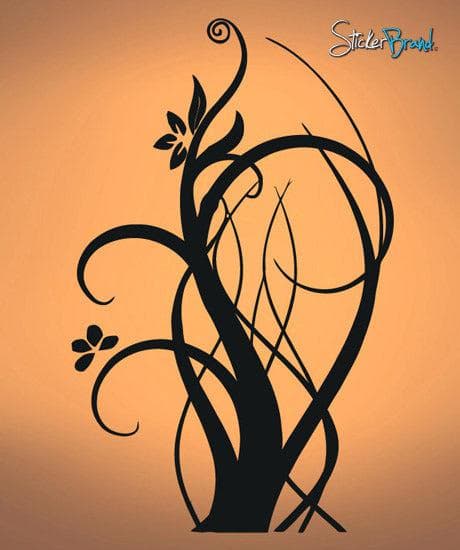 Vinyl Wall Decal Sticker Floral Flower Plant #415
