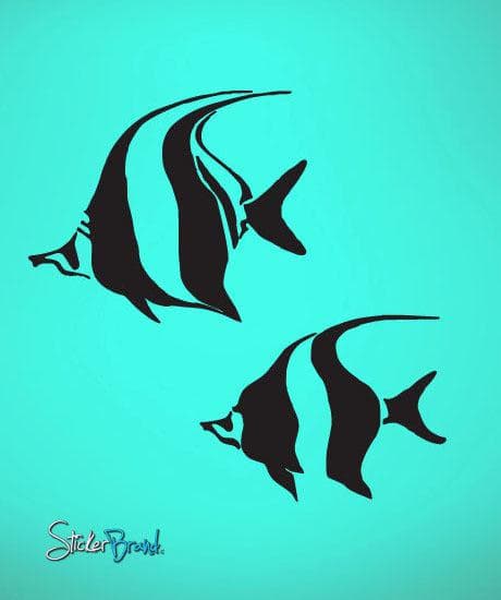 Vinyl Wall Decal Sticker Tropical Fishes #418