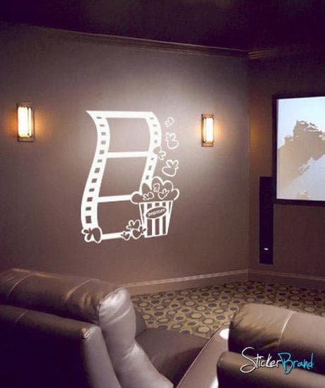 Vinyl Wall Decal Sticker Popcorn and Movie #484