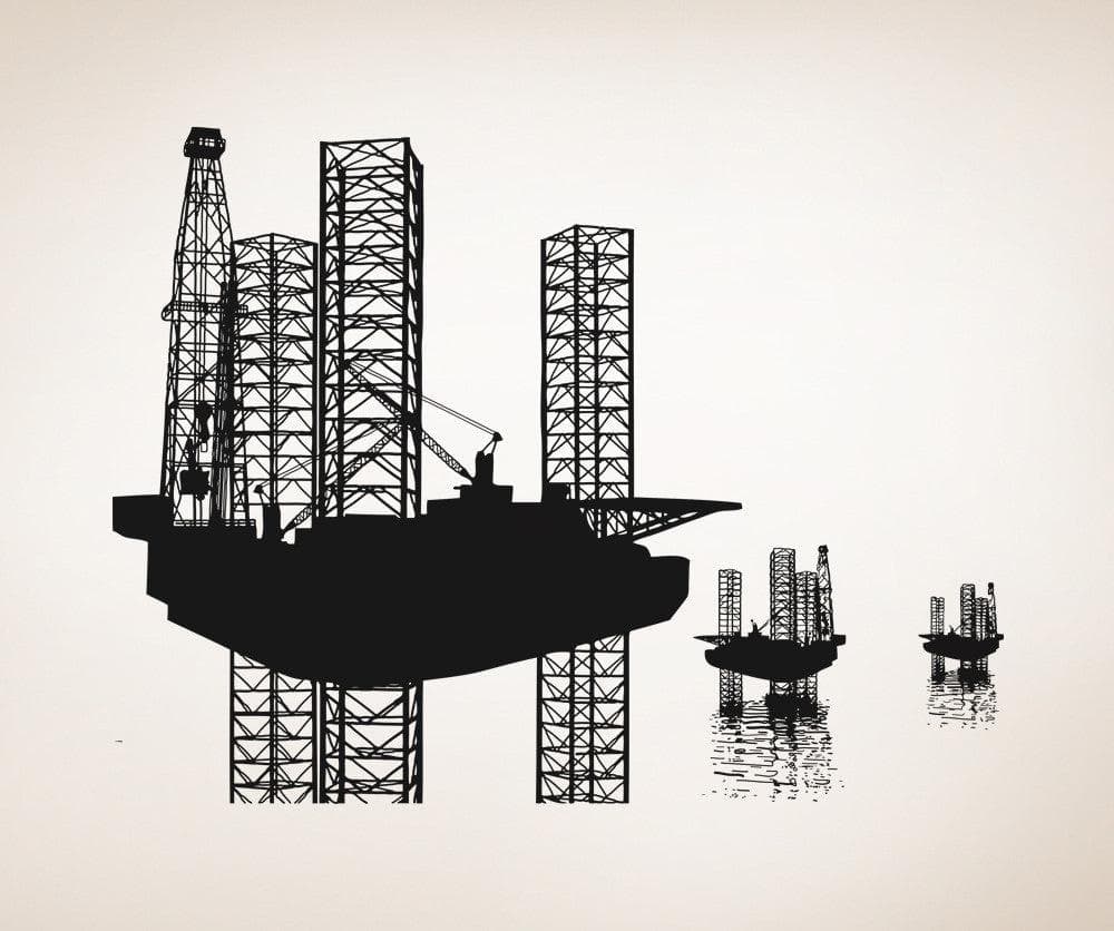 Vinyl Wall Decal Sticker Oil Rigs #5003