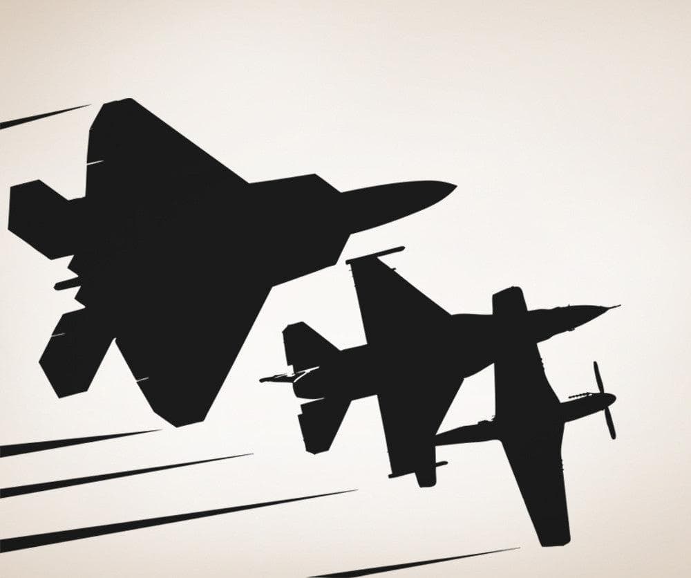 Vinyl Wall Decal Sticker Flying Planes #5015