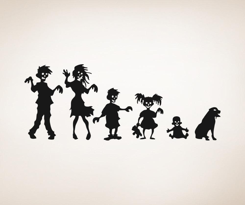 Vinyl Wall Decal Sticker Ghoul Family #5031