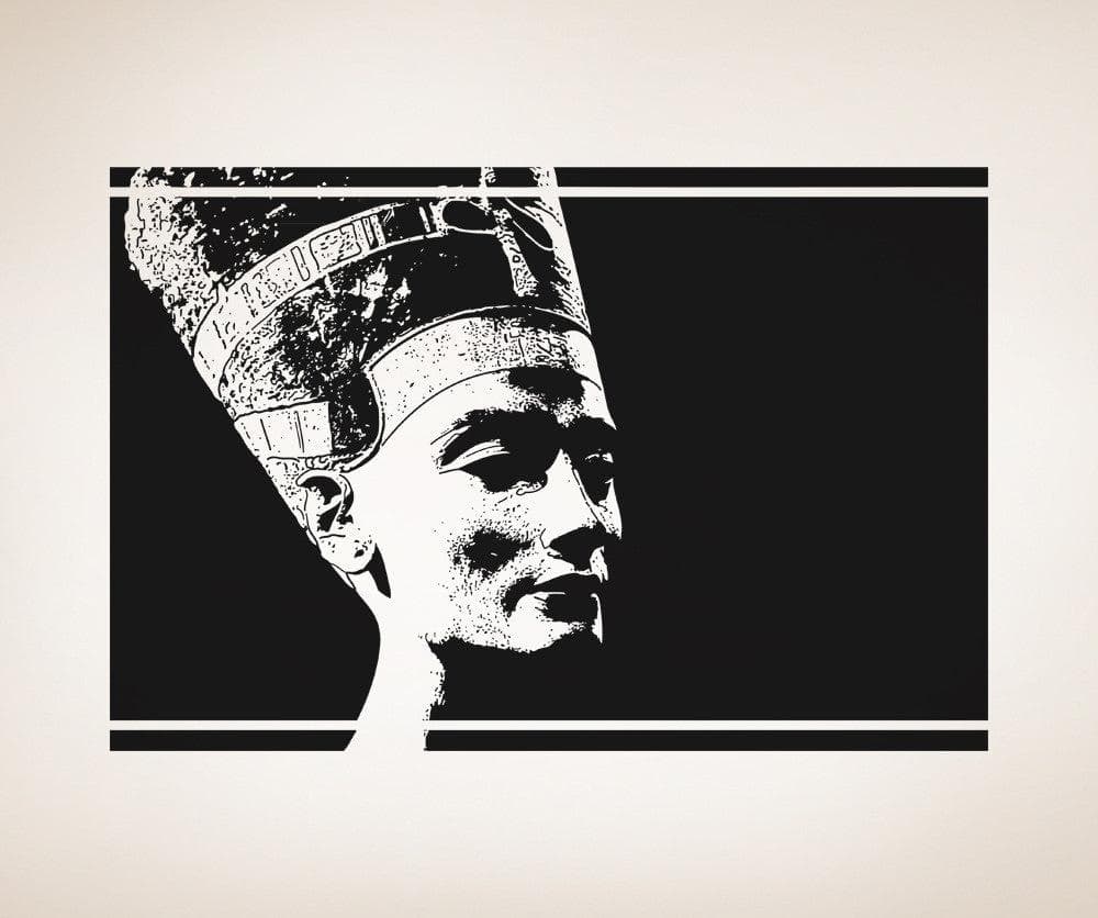 Egyptian Queen Nefertiti Wall Decal. African Theme Home Decor. #5038