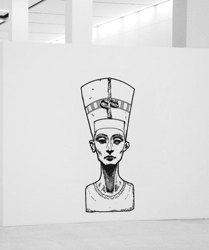 Vinyl Wall Decal Sticker Queen Nefertiti Bust #5040